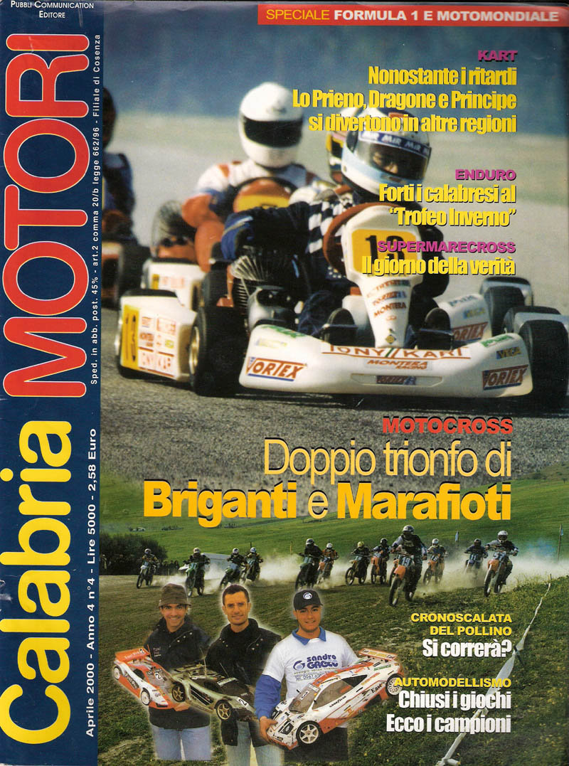 Copertina 2000 aprile Calabria Motori