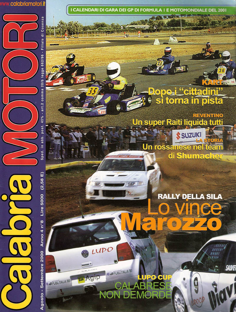 Copertina 2000 settembre Calabria Motori